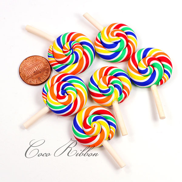 23mm 12pcs Polymer Clay Miniature Macaron Sweet Treat Flatback Cabochon A10